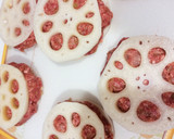 黄金比の甘辛タレで作る蓮根のはさみ焼き作り方3写真