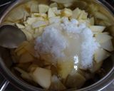 蜂蜜たっぷり♪黄金色✿りんごジャム✿作り方7写真