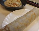 朝ランチおやつ♪１人分♪そば粉のクレープ作り方5写真