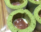抹茶のホワイトチョコとムースのケーキ作り方7写真