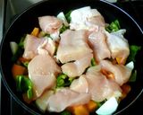 鶏肉と野菜のオイスター炒め（+まこも♪）作り方3写真