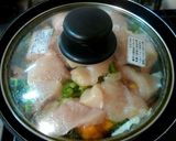 鶏肉と野菜のオイスター炒め（+まこも♪）作り方4写真