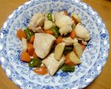 鶏肉と野菜のオイスター炒め（+まこも♪）作り方6写真