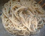 シーチキン梅ェ！ゴマヨパスタ作り方4写真
