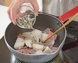 妊娠、授乳に！長芋とトマトの煮干し味噌汁作り方2写真