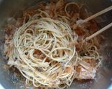 シーチキン梅ェ！ゴマヨパスタ作り方5写真