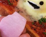 朝食おばけピザトースト de ハロウィン作り方5写真