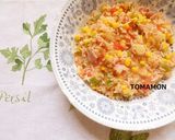 ルール健康フライパンでとまモンピューレ飯作り方8写真