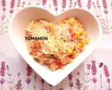 ルール健康フライパンでとまモンピューレ飯作り方11写真