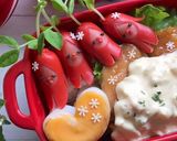 簡単キャラ弁 おかず ハートのチーズ竹輪作り方11写真