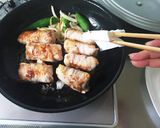 厚揚げとチーズの肉巻。手作り焼肉タレで作り方7写真