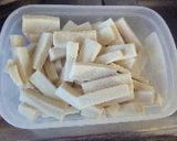 簡単ヘルシー❤　高野豆腐とネギのグラタン作り方1写真