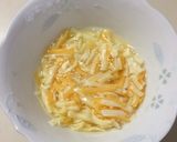 ふわふわチーズの卵のせピザパン作り方2写真