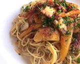 ぶつ切りタコのガリシア風パスタ作り方5写真