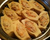 王道和食！高野豆腐の肉詰め煮込み作り方7写真