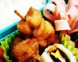 お弁当に簡単～鶏皮の焼鳥風～冷凍保存作り方8写真