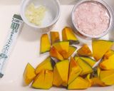 シーチキンとカボチャの豆乳クリームパスタ作り方3写真