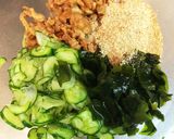 大量消費！簡単きゅうりと豚肉のゴマ和え作り方4写真