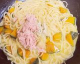 シーチキンとカボチャの豆乳クリームパスタ作り方7写真