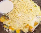 シーチキンとカボチャの豆乳クリームパスタ作り方8写真