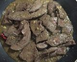 牛レバーとハツのアンチョビ炒め作り方4写真