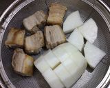 圧力鍋で、豚の角煮作り方3写真