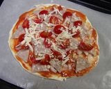 忙しい時に発酵なしのお手軽ピザ作り方4写真
