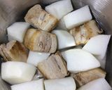 圧力鍋で、豚の角煮作り方5写真