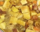 高野豆腐の具沢山ミルクスープ。作り方2写真