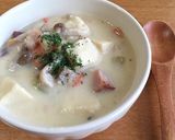 高野豆腐の具沢山ミルクスープ。作り方6写真