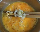 ネギ入り卵焼き（お弁当、朝食に）作り方1写真
