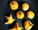 かぼちゃの餃子♡ハロウィンの愉快な仲間作り方9写真