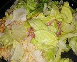 レタスチャーハン(コーン、ベーコンIN)作り方3写真