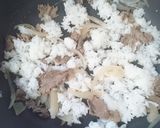 牛丼風スープチャーハン作り方3写真