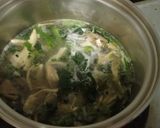 舞茸とほうれん草の中華スープ作り方3写真