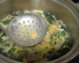 舞茸とほうれん草の中華スープ作り方4写真