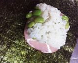 枝豆ごはんとハムちーおにぎらず◆作り方6写真
