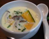 簡単!冬野菜(かぼちゃ)の豆乳味噌スープ作り方4写真