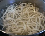 簡単♪なめ茸とベーコンの焼きうどん作り方4写真