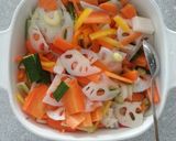 我が家の定番常備菜。野菜の甘酢漬け作り方4写真