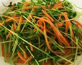 栄養価UP！豆苗と人参と卵の胡麻和え作り方6写真