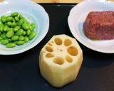 シャキシャキ♪レンコンビーフ☆枝豆入り作り方1写真