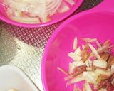 春菊で生春巻き作り方1写真
