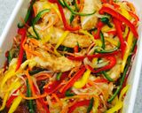 彩り野菜と鶏胸肉の南蛮漬け作り方8写真