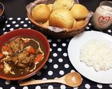 圧力鍋でやわらか〜い手羽元ビーフシチュー作り方11写真