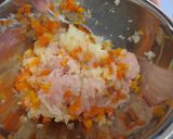後期～完了期 鶏肉と豆腐のハンバーグ♪作り方3写真