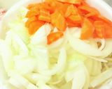 豚肉と野菜の黒酢炒め（玉葱・人参・もやし作り方1写真