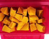 かぼちゃのそぼろ煮作り方1写真