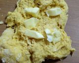 カボチャ生地の豆乳カスタードクリームパン作り方5写真