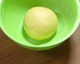 カボチャ生地の豆乳カスタードクリームパン作り方8写真